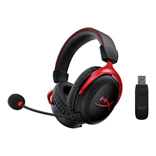 HyperX Cloud II Wireless -Gaming Headset for PC, PS5, PS4, Long Lasting Battery...