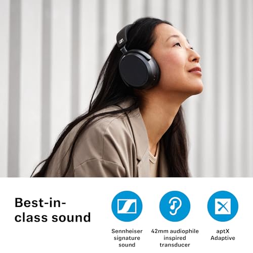 Sennheiser MOMENTUM 4 Wireless Headphones, Bluetooth for Crystal-Clear Calls w/...