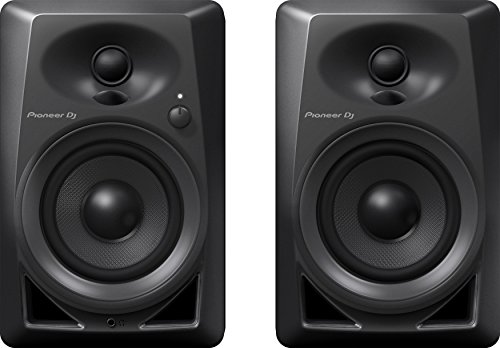 Pioneer DJ DM-40-21W 4' Two-Way Active Monitor - Black (Pair)