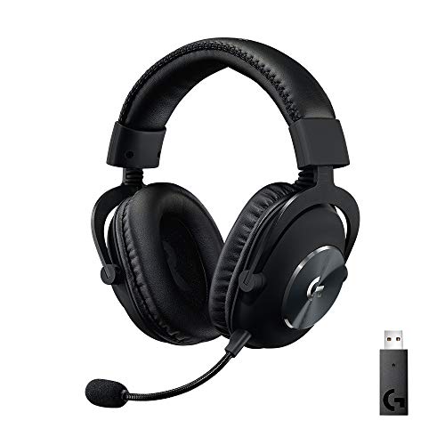 Logitech G PRO X Wireless LIGHTSPEED Gaming Headset with Blue VO!CE Mic Filter...