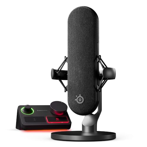 SteelSeries Alias Pro Kit — XLR Mic + Stream Mixer — 3x Bigger Capsule for...