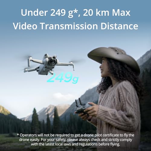 DJI Mini 4 Pro (DJI RC 2), Folding Mini-Drone with 4K HDR Video Camera for...