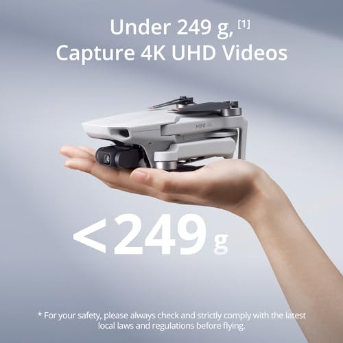 DJI Mini 4K Fly More Combo, Drone with 4K UHD Camera for Adults, Under 249 g,...