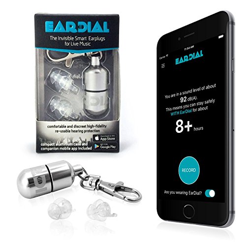 EarDial HiFi Earplugs - Invisible Hearing Protection for Concerts, Music...