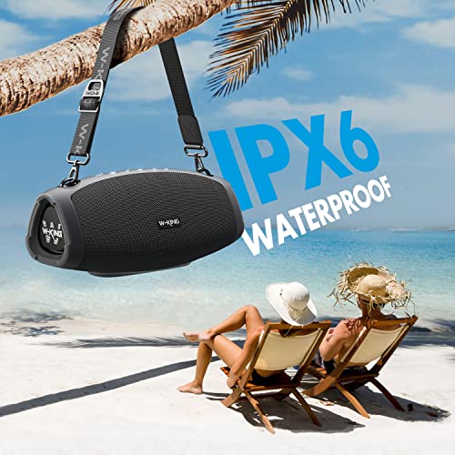 W-KING Bluetooth Speaker, (120W PEAK)70W IPX6 Waterproof Outdoor Wireless Loud...
