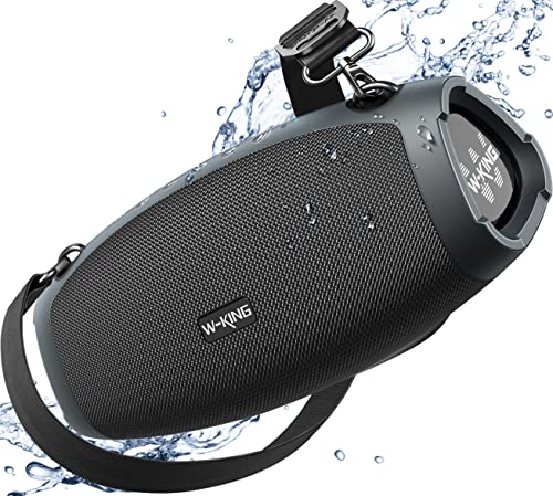 W-KING Bluetooth Speaker, (120W PEAK)70W IPX6 Waterproof Outdoor Wireless Loud...
