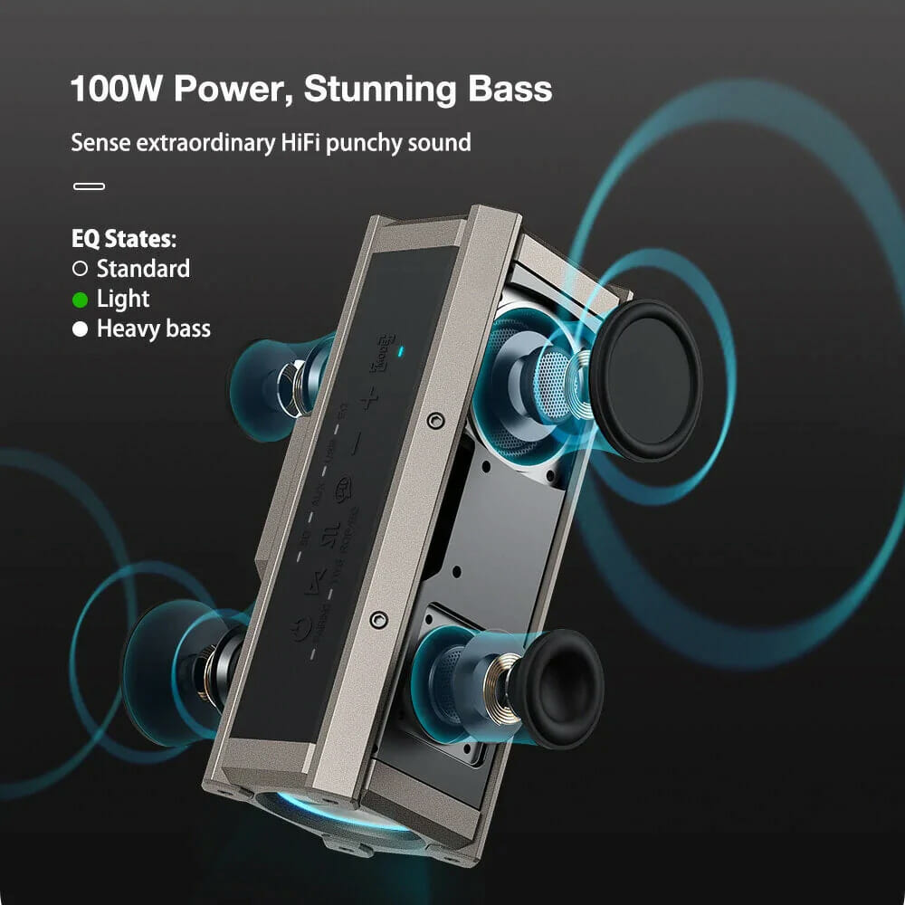 500LK 100W Bluetooth Wireless Speaker with 5000mAh Battery
