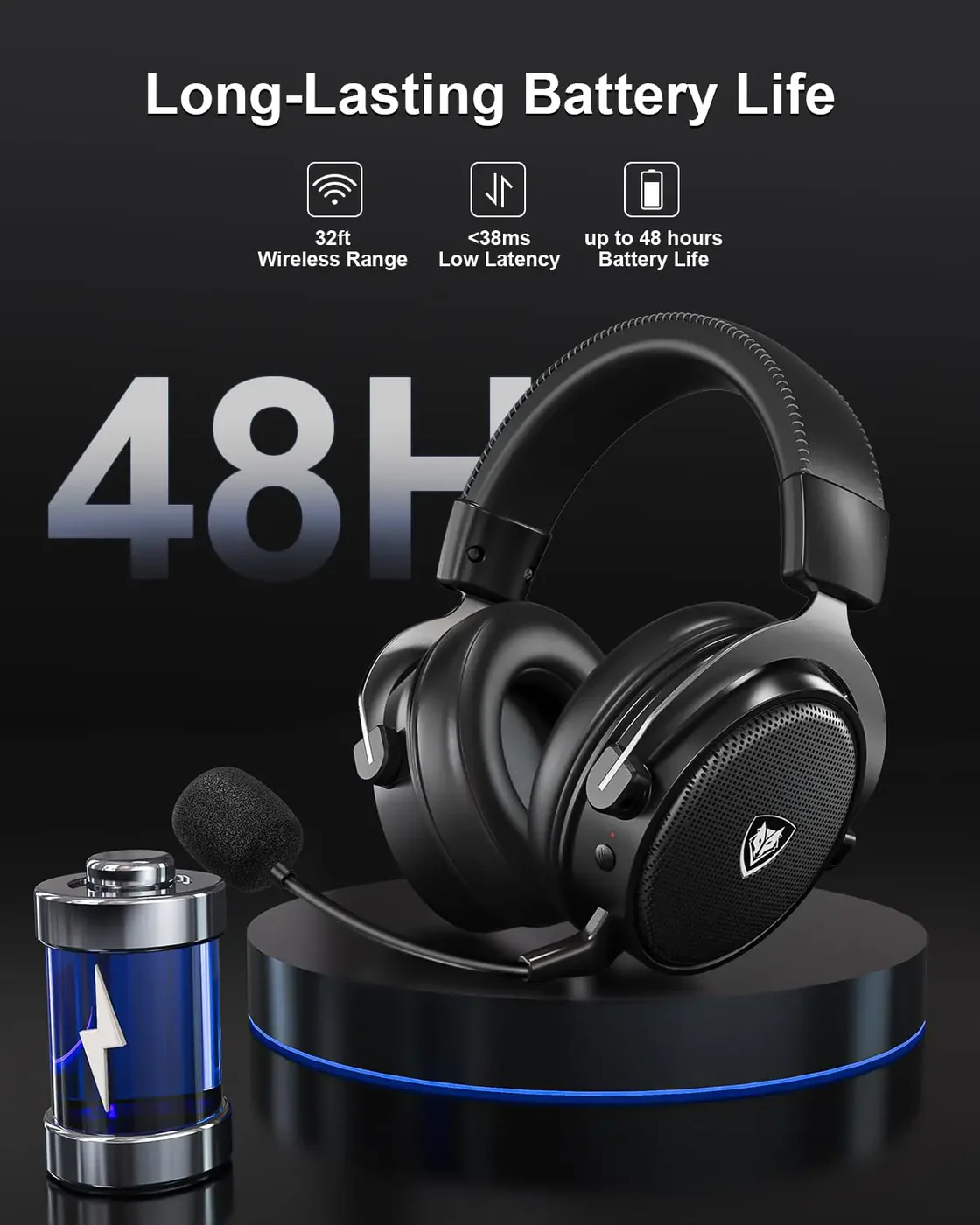 Commander GS 2.4GHz Wireless 7.1 Surround Sound Gaming Headset